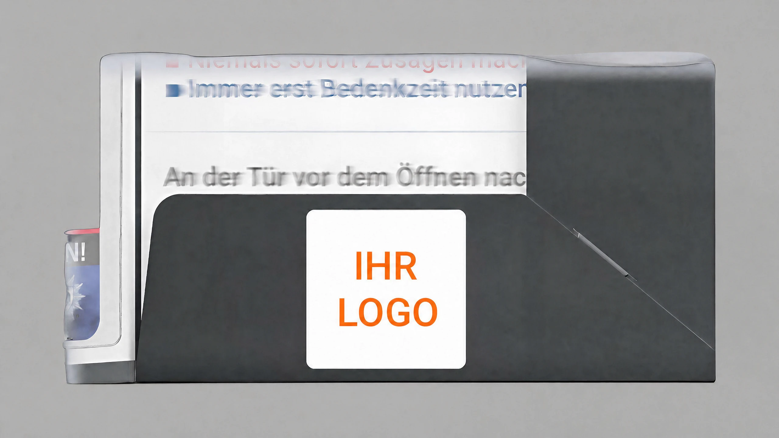 Präsentationsmappe der Intelligenten Schutzkarte mit individuellem Kundenlogo